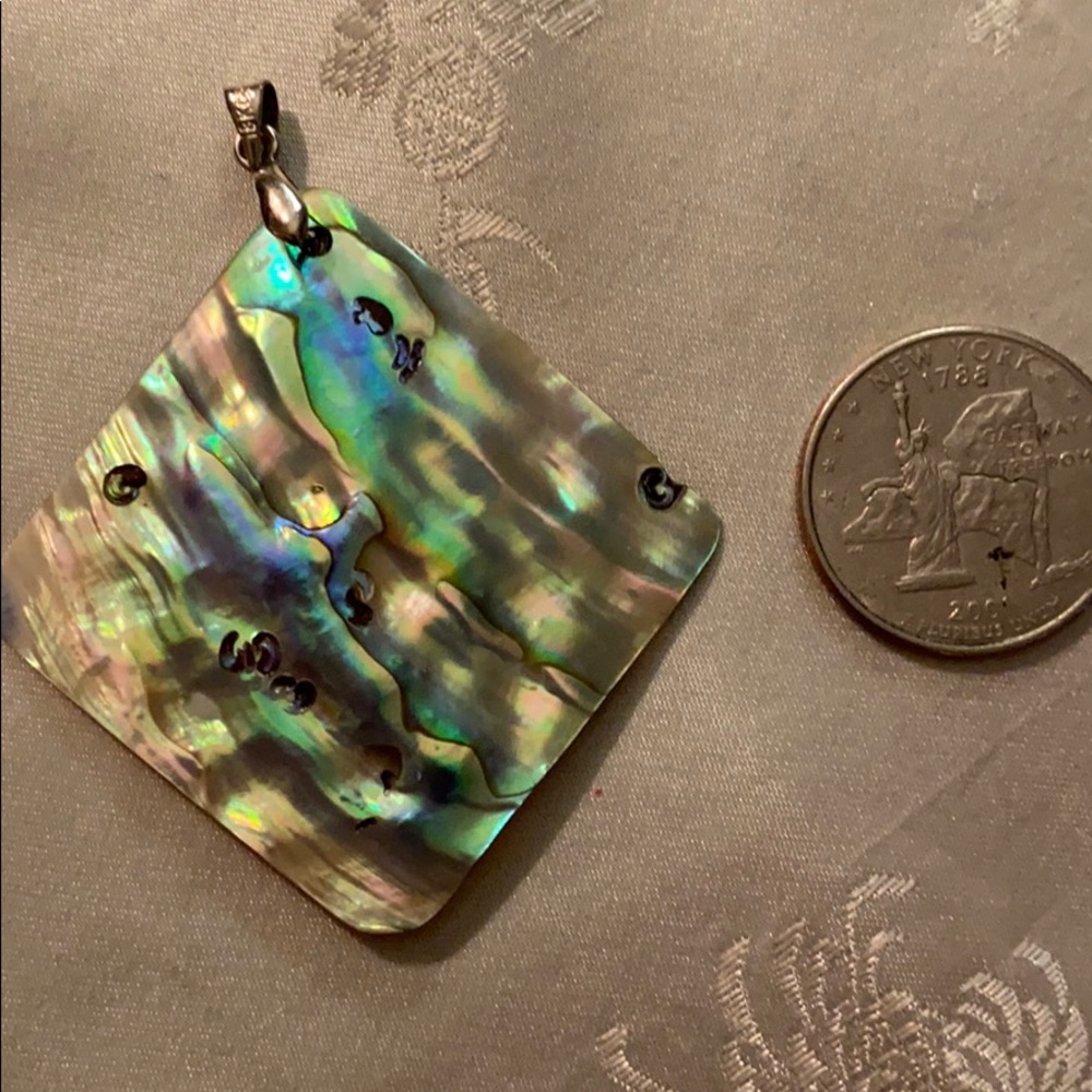 Large Abalone Pendant - Picture 4 of 5